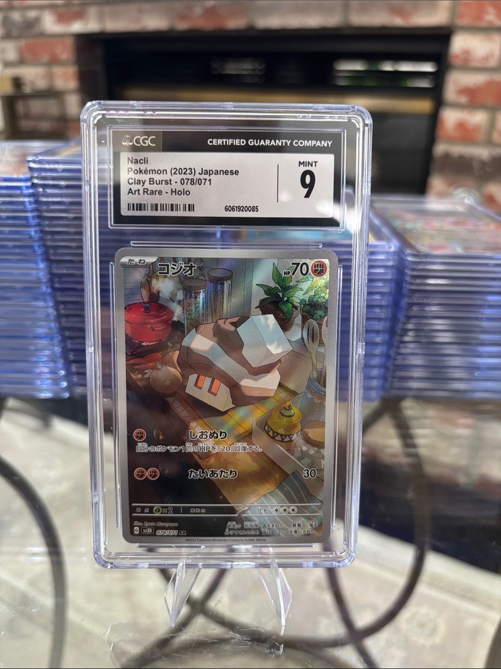 CGC 9 Nacli Art Rare Holo Pokemon Japanese Clay Burst SV2D 078/071